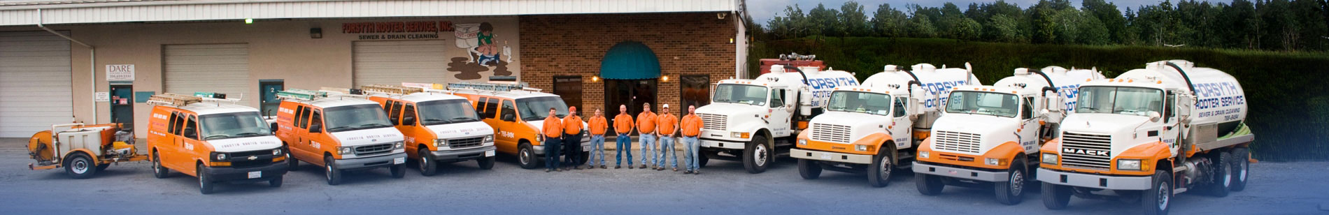 Forsyth Septic & Rooter Drain Cleaning Service Fleet